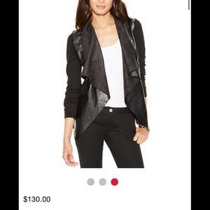 Micheal Kors leather cardigan
